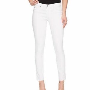 AG Adriano Goldschmied The Stilt Cigarette Leg Jeans White Denim Skinny 26